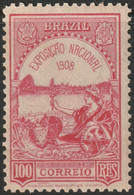 Brazil 1908 Sc 189 Bresil Yt 142 MH* Disturbed Gum - Ungebraucht