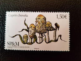 Saint Pierre Miquelon 2020 Spm Mushroom Shaggy Mane COPRIN CHEVELU Cepe Fungi Pilz Setas 1v Mnh - Unused Stamps