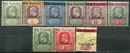 NOUVELLES HÉBRIDES - Y&T  N° 6-14 *...N° 11 Signé Brun...superbe - Unused Stamps
