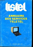 Listel Annuaire Des Services Teletel N°1 Décembre 1985 - Collectif - 1985 - Telephone Directories
