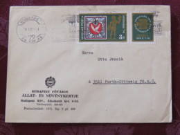 Hungary 1975 Cover Budapest To Austria - Basel Internaba With Label - Covers & Documents