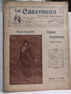 Magazine LA CANZONETTA Napoli 1912 TECLA SCARANO - Music