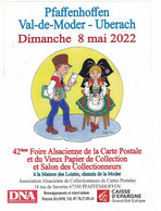 LOT 741   AFFICHE 42° FOIRE ALSACIENNE DE LA CARTE POSTALE DIMANCHE  8 MAI 2022 - Posters