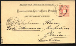 Postkarte P51 I FRANZENSBAD Františkovy Lázně - Plauen 1887 - Cartes Postales