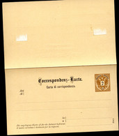Postkarte Mit Antwort P54 Postfrisch 1883 Kat. 7,00 € - Postkarten