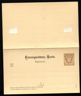 Postkarte Mit Antwort P57a Postfrisch 1883 Kat. 13,00 € - Cartes Postales