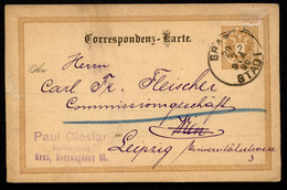 Postkarte P61 GRAZ - Leipzig 1890 - Postkarten
