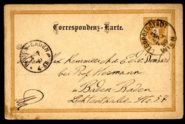 Postkarte P61 Wien Leopoldstadt - Baden-Baden 1890 - Cartes Postales