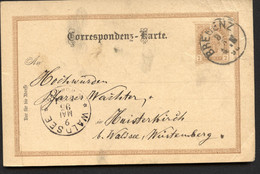 Postkarte P74 BREGENZ - Haisterkirch Bad Waldsee 1895 - Postkarten