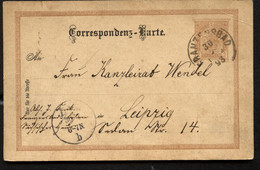 Postkarte P74 FRANZENSBAD Františkovy Lázně - Leipzig 1893 - Cartes Postales