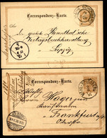 Postkarten P74 MÄHRISCH SCHÖNBERG Šumperk - Leipzig+Frankfurt/O. 1892-95 - Cartes Postales