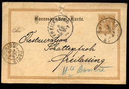 Postkarte P74 SALZBURG - Freilassing NACHSENDUNG PARIS 1895 - Postcards