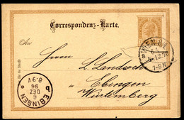 Postkarte P74 WIEN 8/1 - Ebingen 1896 - Postkarten