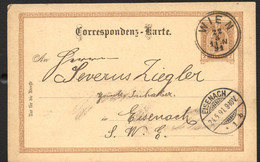 Postkarte P74 WIEN - Eisenach 1891 - Postkarten