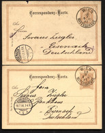 Postkarten P74 WIEN MITTELGASSE - Eisenach 1891 Drucktypen I+II - Postkarten