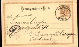 Postkarte P74 WIEN NEUBAU - Eisenach 1891 - Postkarten