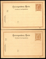 Postkarten P76a+b Postfrisch 1890-92 Kat. 8,00 € - Postcards