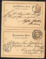 Postkarten P76b TRIEST Trieste Versch. Stempel - Gotha+Leipzig 1895-97 - Postcards