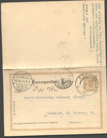 Postkarte Mit Antwort P83 REICHENBERG Liberec - BUDAPEST UNGARN 1895 - Postcards