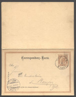 Postkarte Mit Antwort P83 TEPLITZ Teplice - Plauen 1891 - Postcards