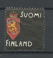 FINLAND FINNLAND 1900 Wappe Trauermarke * - Unused Stamps