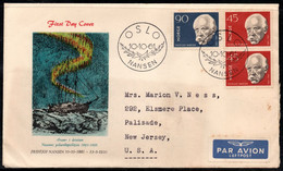 CA137- COVERAUCTION!!! - NORWAY 1961 - OSLO 10-10-61- FRIDTJOF NANSEN, EXPLORER - Storia Postale