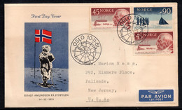 CA138- COVERAUCTION!!! - NORWAY 1961 - OSLO 10-11-61- 50TH ANNIVERSARY OF AMUNDSEN'S ARRIVAL AT THE SOUTH POLE - Briefe U. Dokumente