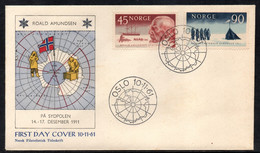 CA139- COVERAUCTION!!! - NORWAY 1961 - OSLO 10-11-61- 50TH ANNIVERSARY OF AMUNDSEN'S ARRIVAL AT THE SOUTH POLE - Storia Postale