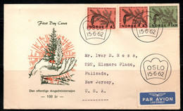 CA169- COVERAUCTION!!! - NORWAY 1962 - OSLO 1-6-62- FIR BRANCH AND CONE - Storia Postale