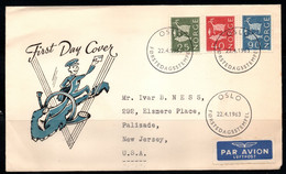 CA178- COVERAUCTION!!! - NORWAY 1963 - OSLO 22-4-63- ROCK CARVINGS - Lettres & Documents