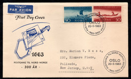 CA182- COVERAUCTION!!! - NORWAY 1963 - OSLO 20-5-63- RIVER BOAT - Lettres & Documents