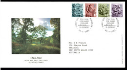 Great Britain 2001 England Definitive Stamps FDC - 2001-2010 Em. Décimales