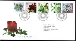 Great Britain 2002 Christmas FDC - 2001-2010 Dezimalausgaben