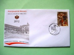 Monaco 2012 FDC Cover - Christmas - Lettres & Documents