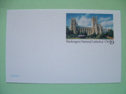 USA 1993 - Stationery Stamped Postal Card - Unused - 19c - Washington National Cathedral - 1981-00