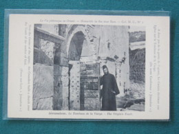 French Levant Palestine (Israel) 1902 - 1920 Unused Postcard "Jerusalem - Virgin 's Tomb" - Palestine