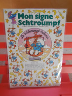 Smurfs, Schtroumpfs, Autocollants Stickers : Mon Signe Schtroumpfs, Signe Astro Balance..RARE...COLONNE122 - Adesivi