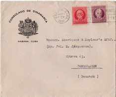 Cuba 1939, Cover Cancel Habana To Copenhagen, Denmark. - Cuba