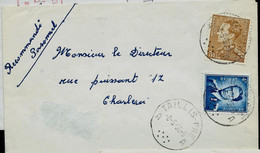 Lettre Entière Obl. TAILLIS - PRE - A A - 08/05/56 ( " Lunettes " ) - Poste Rurale