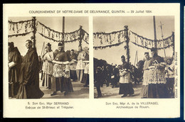 Cpa Du 22 Quintin Couronnement De Notre Dame De Délivrance 1934 Mgr Serrand , Villerabel FEV22-69 - Quintin