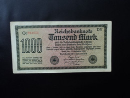 ALLEMAGNE : 1000 MARK  15.9.1922  Confère CA 75q ** / P 76 J    TTB * - 1000 Mark