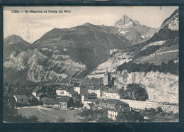 12384 St. Maurice Et Dents Du Midi - Vue Générale - VS Valais