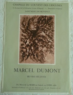 AFFICHE ORIGINALE ANCIENNE Exposition Marcel DUMONT 1980 Saint Rémy De Provence - Posters
