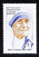 Congo Brazzaville 1988 MNH, Mother Teresa, Nobel Peace - Mutter Teresa