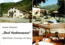 Gasthof-Restaurant "Bad Kochenmoos" - Staben - Vinschgau Bei Meran - 3 Bilder (11496) * 29. 8. 1977 - Autres Villes