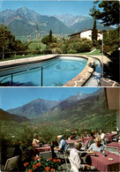 Pension Bellevue - Dorf Tirol Bei Meran - 2 Bilder (32153) * 26. 8. 1985 - Autres Villes