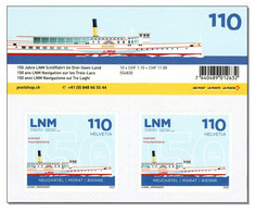 Switzerland 2022 (2/2022) 150 Years LNM Schaufelraddampfer - Bateau à Roues à Aubes - Ship Steam Boat - Dampfschiff MNH - Neufs