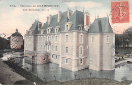 CPA Le Chateau De Champoulet - Par Bléneau - Colorisé Et Voyagé En 1906 - Bleneau