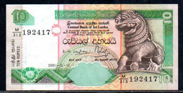 659-Sri Lanka 10 Rupees 2001 M313 - Sri Lanka