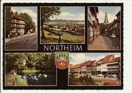 Northeim -  St.Spiritus /Hagenstrasse Mit Kirche /Schwanenteich / Muenster 24.6.65 - Northeim